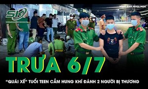Trưa 6/7: 'Quái xế' tuổi teen cầm hung khí náo loạn đường phố, vô cớ đánh 2 người bị thương ở Hà Nội