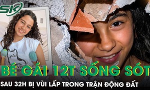Bé gái 12 tuổi sống sót sau 32 giờ bị chôn vùi dưới đống đổ nát, ăn tương cà để giành giật sự sống