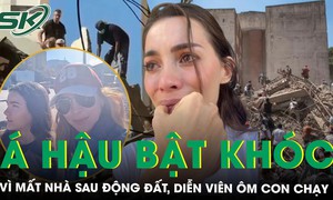 Động đất kinh hoàng ở Colombia: Nữ diễn viên nổi tiếng ôm con tháo chạy, Á hậu bật khóc khi nhà sập