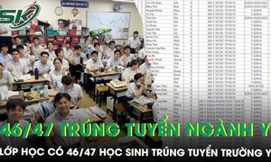 Lớp học ‘đặc biệt’ ở TPHCM: 46/47 học sinh cùng trúng tuyển trường y