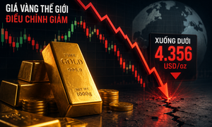 Giá vàng thế giới sáng 14/8 chịu áp lực điều chỉnh