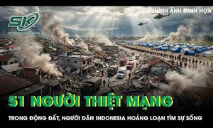 51 người thiệt mạng trong động đất, người dân Indonesia hoảng loạn tìm sự sống