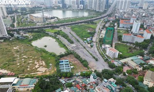 Hiện trạng đường nối ra Phạm Hùng hơn 9 năm vẫn dang dở