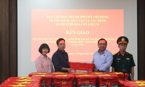 Viện Hàn lâm KH&CN Việt Nam tiếp nhận 7.104 mẫu sinh phẩm hài cốt liệt sĩ