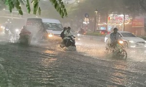 Các khu vực cảnh báo mưa to với cường độ lớn