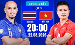 Lịch thi đấu bóng đá hôm nay ngày 22/8-23/8: Việt Nam vs Thái Lan - Chung kết ASEAN Cup 2026