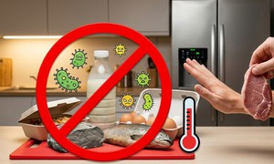 Thực phẩm trong tủ lạnh sẽ không an toàn nếu mưa bão và mất điện kéo dài trên 4 giờ