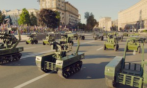 Ukraine tổ chức cuộc diễu binh toàn phương tiện không người lái đầu tiên trên thế giới