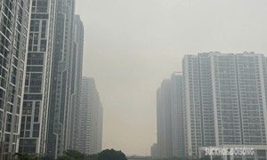 Sáng nay, Hà Nội mù mịt vì ô nhiễm không khí