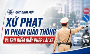 Quy định mới về xử phạt giao thông và trừ điểm giấy phép lái xe
