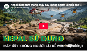 Nepal dùng trực thăng, máy bay không người lái tiếp cận vùng lũ, hỗ trợ lương thực cho người dân