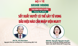 Truyền hình trực tuyến: Sốt xuất huyết có thể gây tử vong, dấu hiệu cần nhập viện