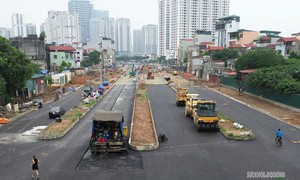 Tuyến đường nối ba khu đô thị lớn ở Hà Nội sắp thông xe kỹ thuật