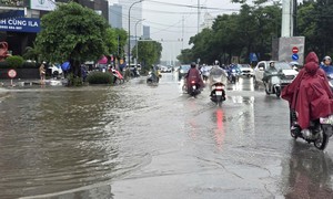 Cảnh báo mưa dông kèm lốc sét khu vực nội thành Hà Nội 