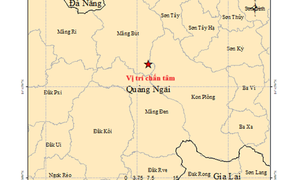 Quảng Ngãi động đất mạnh 3.8 độ