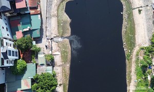 Hiện trạng sông Nhuệ trước dự án cải tạo hơn 75.000 tỷ đồng