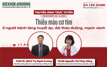 Truyền h&#236;nh trực tuyến: Thiếu m&#225;u cơ tim ở người bệnh tăng huyết &#225;p, đ&#225;i th&#225;o đường, mạch v&#224;nh