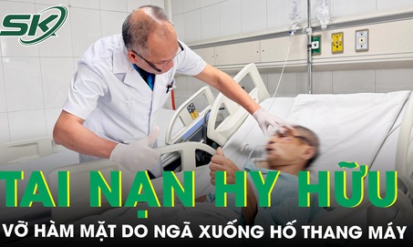 Ng&#227; xuống hố thang m&#225;y đang chạy, người đ&#224;n &#244;ng su&#253;t mất cả gương mặt 