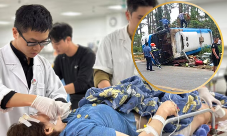 Thông tin mới nhất về tình trạng 4 bệnh nhân vụ lật xe ở Tam Đảo