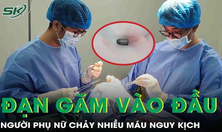 Bị đạn bắn trúng đầu khi đang làm vườn, người phụ nữ chảy nhiều máu nguy kịch
