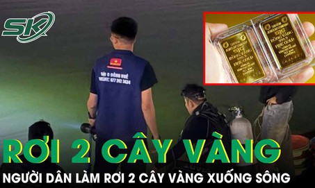 Hiện trường tìm kiếm 2 cây vàng người dân làm rơi xuống sông tại TP Huế