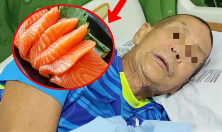 Ăn sashimi để tủ lạnh, người đàn ông sốt gần 40 độ C mắc viêm màng não