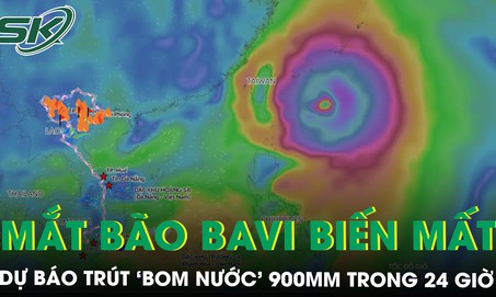 Mắt bão BAVI biến mất trước giờ đổ bộ Trung Quốc, dự báo trút ‘bom nước’ gây mưa tới 900mm trong 24 giờ