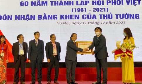 Hội Phổi Việt Nam nhận Bằng khen của Thủ tướng Ch&#237;nh phủ