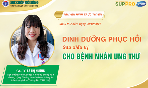 9h30 hôm nay, Truyền hình trực tuyến: Dinh dưỡng phục hồi sau điều trị cho bệnh nhân ung thư