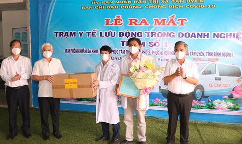 B&#236;nh Dương ra mắt trạm y tế lưu động đầu ti&#234;n trong doanh nghiệp