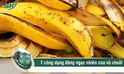 7 công dụng ngạc nhiên của vỏ chuối