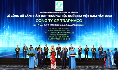 Traphaco lần thứ 6 li&#234;n tiếp l&#224; Thương hiệu Quốc gia