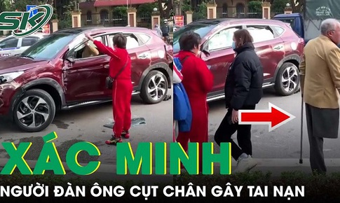 C&#244;ng an x&#225;c minh người đ&#224;n &#244;ng cụt ch&#226;n kh&#244;ng c&#243; bằng l&#225;i &#244; t&#244; g&#226;y tai nạn ở Bắc Ninh