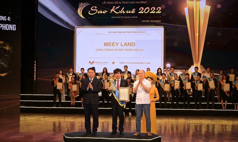 Tập đoàn Meey Land chính thức được vinh danh tại Lễ công bố và Trao giải thưởng Sao Khuê 2022