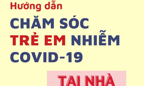 [Infographic] Hướng dẫn điều trị cho trẻ mắc COVID-19 tại nh&#224;