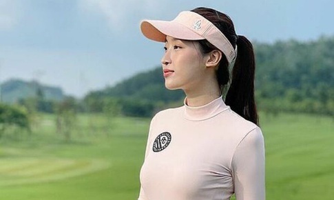 Hoa hậu Đỗ Mỹ Linh t&#237;ch cực đi đ&#225;nh golf để ph&#225;t triển bản th&#226;n