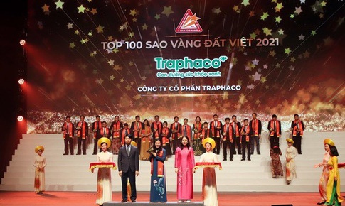 Traphaco được vinh danh top 100 Sao V&#224;ng đất Việt 2021