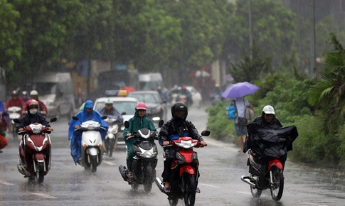 Bắc Bộ v&#224; Trung Bộ bước v&#224;o đợt mưa gi&#244;ng k&#233;o d&#224;i nhiều ng&#224;y