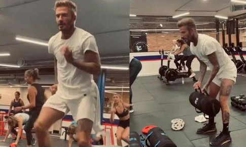David Beckham đam mê tập thể dục và ăn uống lành mạnh