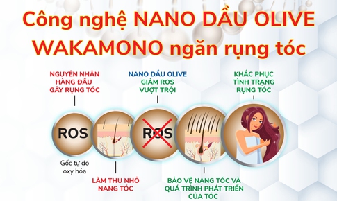 C&#244;ng nghệ nano Dầu Olive Wakamono ngăn rụng t&#243;c  được chứng minh hiệu quả vượt trội tại ch&#226;u &#194;u