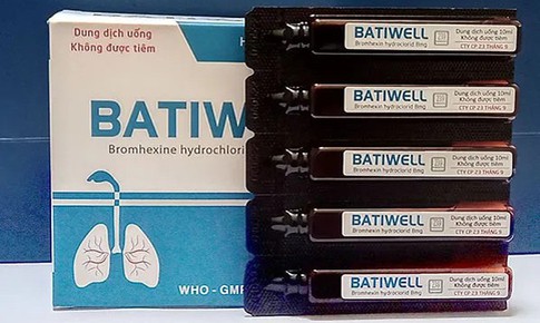 Thu hồi to&#224;n quốc l&#244; thuốc Batiwell trị nhiễm khuẩn đường h&#244; hấp do vi phạm chất lượng mức độ 2