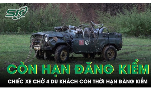 Chiếc xe chở 4 du kh&#225;ch H&#224;n Quốc tử nạn tại khu du lịch C&#249; Lần c&#242;n thời hạn đăng kiểm