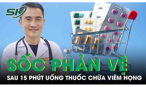 Sốc phản vệ khi tự mua thuốc chữa vi&#234;m họng