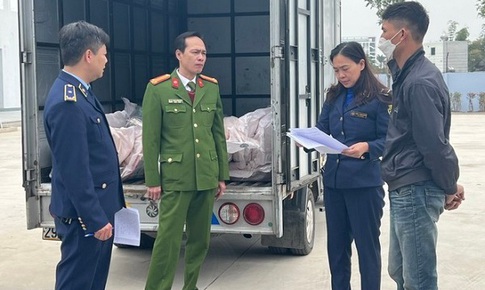 Bắt vụ vận chuyển 7 tạ nầm lợn bốc mùi tại bến xe
