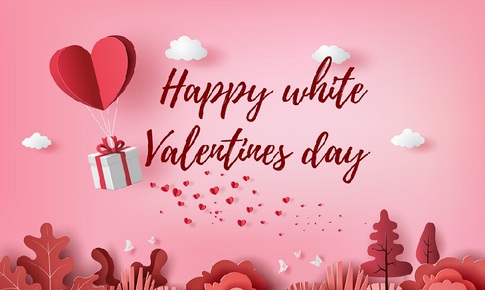 Những mẫu thiệp Valentine trắng 14/3 online đẹp nhất tặng người y&#234;u