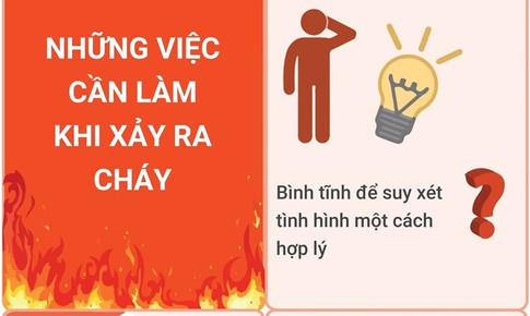 [Infographics] Những việc cần l&#224;m khi xảy ra hỏa hoạn