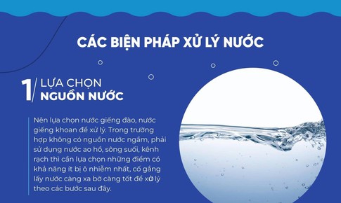 [Infographic] Hướng dẫn xử l&#253; nước hộ gia đ&#236;nh bằng c&#225;c biện ph&#225;p đơn giản