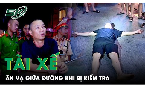 Phẫn nộ t&#224;i xế “taxi d&#249;” nằm ăn vạ giữa đường khi bị cảnh s&#225;t y&#234;u cầu kiểm tra ở Quảng Ninh