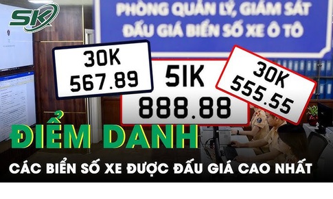 Biển số &#39;lộc ph&#225;t&#39; được đấu gi&#225; cao nhất l&#234;n tới 4,86 tỷ đồng