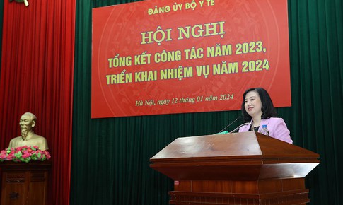 Đảng ủy Bộ Y tế tổng kết c&#244;ng t&#225;c Đảng năm 2023, triển khai nhiệm vụ năm 2024